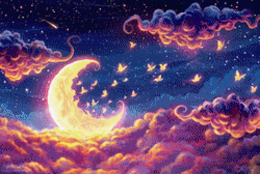 Луна - луна, небо - предпросмотр