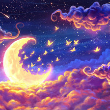 Схема вышивки «Луна»