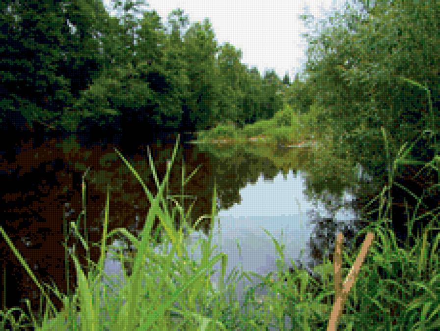 Тихая речка - река, природа. лето, пейзаж - предпросмотр