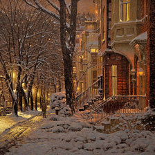 Схема вышивки «Зима»