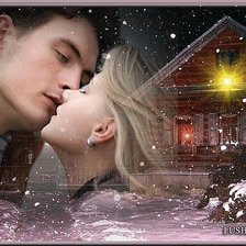 Схема вышивки «Поцелуй»