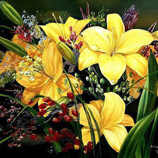 Схема вышивки «Солнечный букет.»