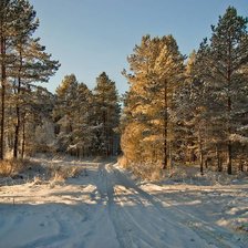 Схема вышивки «Зимний пейзаж»