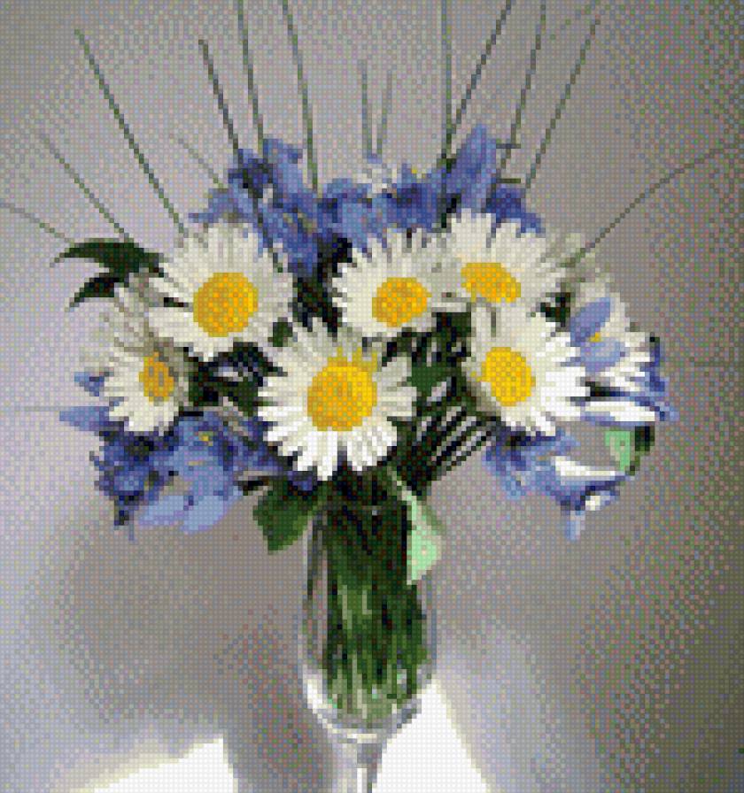 Букет ромашек - цветы - предпросмотр