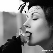 Схема вышивки «леди»