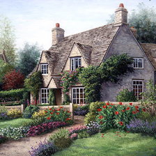 Схема вышивки «дом»