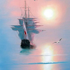 Схема вышивки «в тумане»