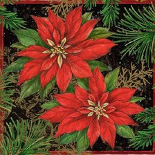 Схема вышивки «экзотические цветы»