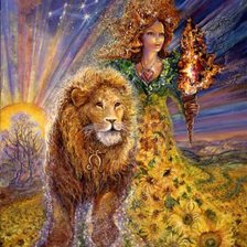 Схема вышивки «знаки зодиака. Лев»