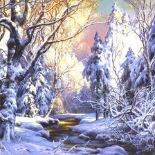 Схема вышивки «Зима»