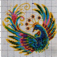Схема вышивки «Жар птица»