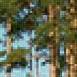 Предпросмотр схемы вышивки «сосны на берегу реки» (№893553)