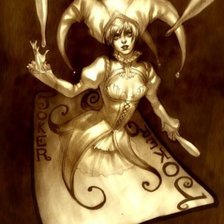 Схема вышивки «джокер»