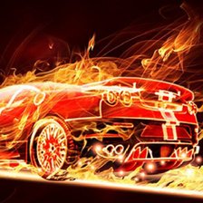 Схема вышивки «Спорткар»