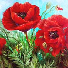 Схема вышивки «мак12»