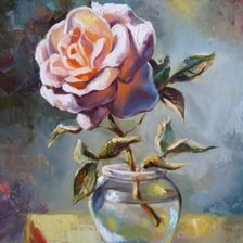 Схема вышивки «Роза в вазе»