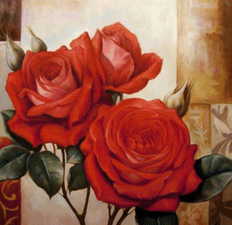 Красные розы - розы - предпросмотр