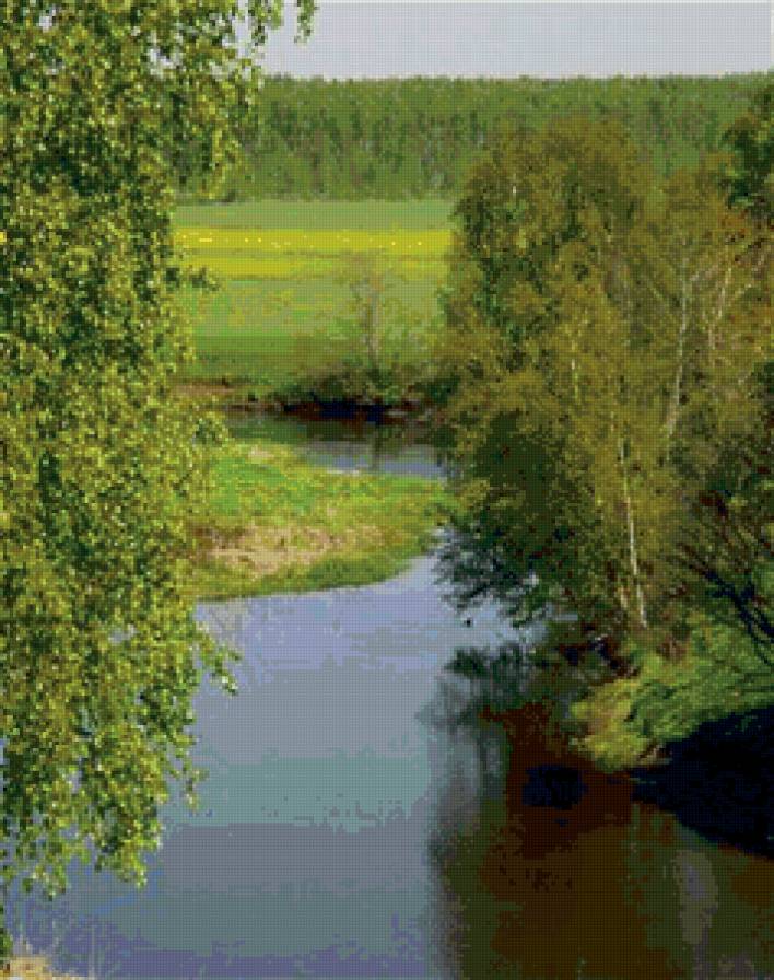 летний пейзаж - река, природа. лето, пейзаж - предпросмотр