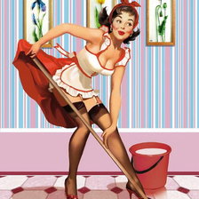 Схема вышивки «хозяюшка»