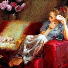 Схема вышивки «модница»