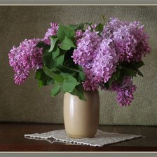 Схема вышивки «сирень  в вазе»