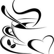 Схема вышивки «кофе»