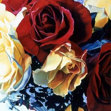 Схема вышивки «розы»