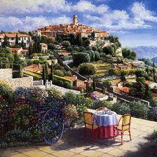 Схема вышивки «терраса на юге»