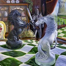 Схема вышивки «Шахматы в стране  фантазий»