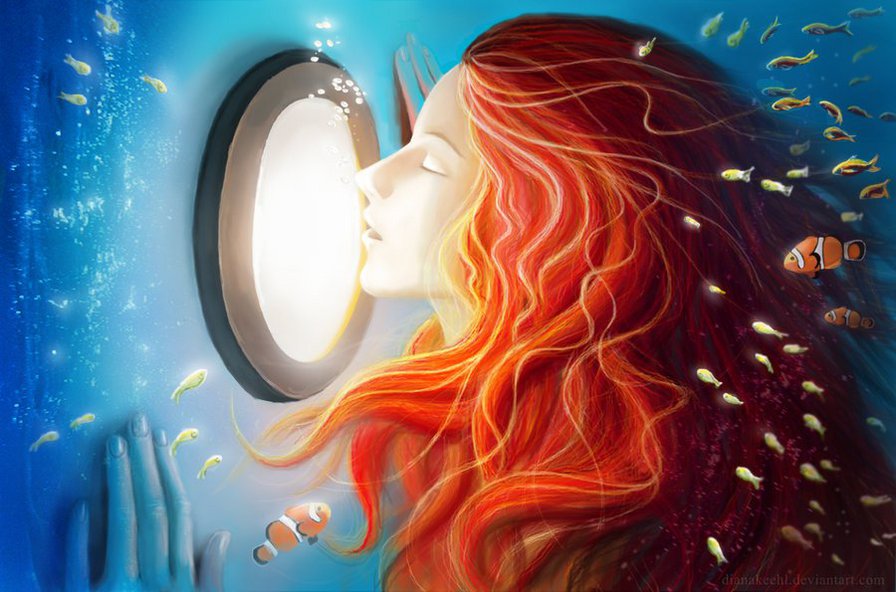 Девушка - красота, фэнтези, девушка, яркие цвета - оригинал