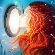 Схема вышивки «Девушка»