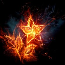 Схема вышивки «огненный цветок»