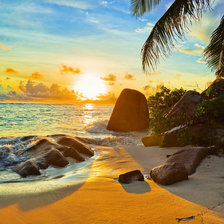 Схема вышивки «сейшелы закат1»