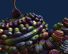 Схема вышивки «цветные ракушки»