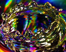 Схема вышивки «цветная вода»