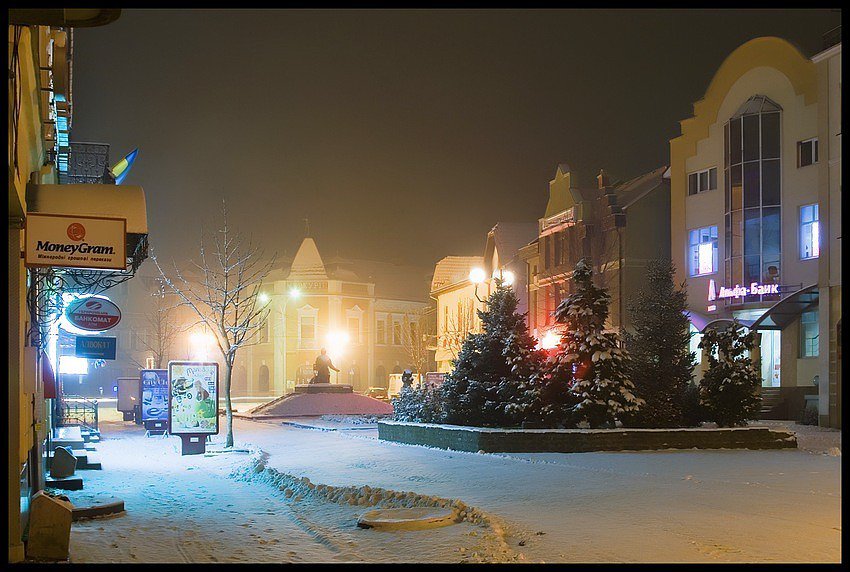 Родной городок - вечерняя - оригинал