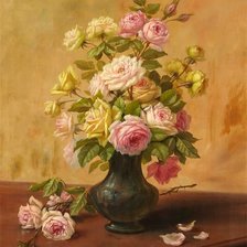 Схема вышивки «букет роз»