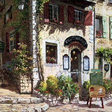 Схема вышивки «ресторан на юге»