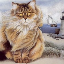 Схема вышивки «На берегу моря»