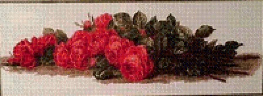 Розы на столе - предпросмотр