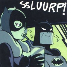 Схема вышивки «Бэтмен и  Женщина - кошка»