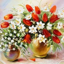 Схема вышивки «Весенний букет»