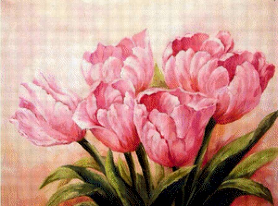 Розовые тюльпаны - нежность, розовый, тюльпаны - предпросмотр