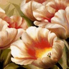 Схема вышивки «Тюльпаны»