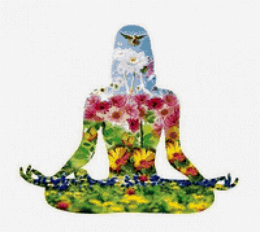 вместе с природой - девушка, цветы, природа - предпросмотр