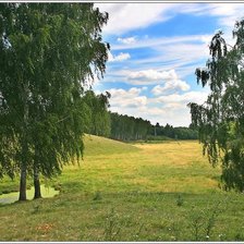 Схема вышивки «летний пейзаж»