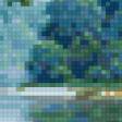 Предпросмотр схемы вышивки «сосны на берегу реки» (№896243)