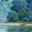 Предпросмотр схемы вышивки «сосны на берегу реки» (№896244)