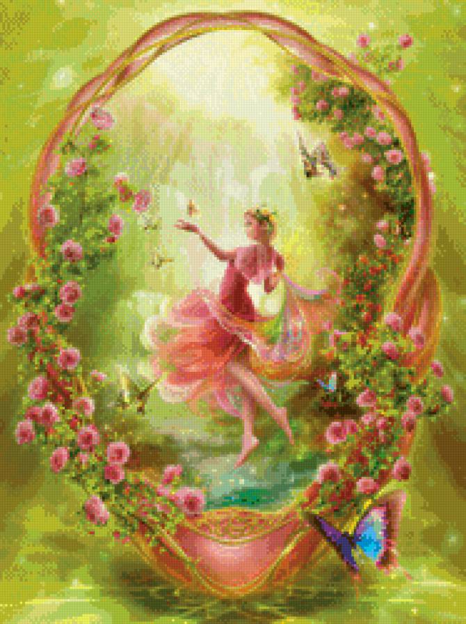 фея - цветы, фея - предпросмотр