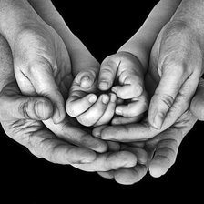 Схема вышивки «монохром семья»